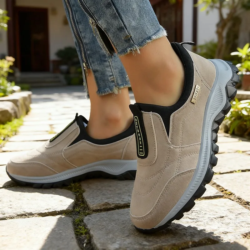 

1pair Men's Sports and Leisure Hiking Shoes New Breathable Single Shoes Wear-resistant and Comfortable Walking Shoes