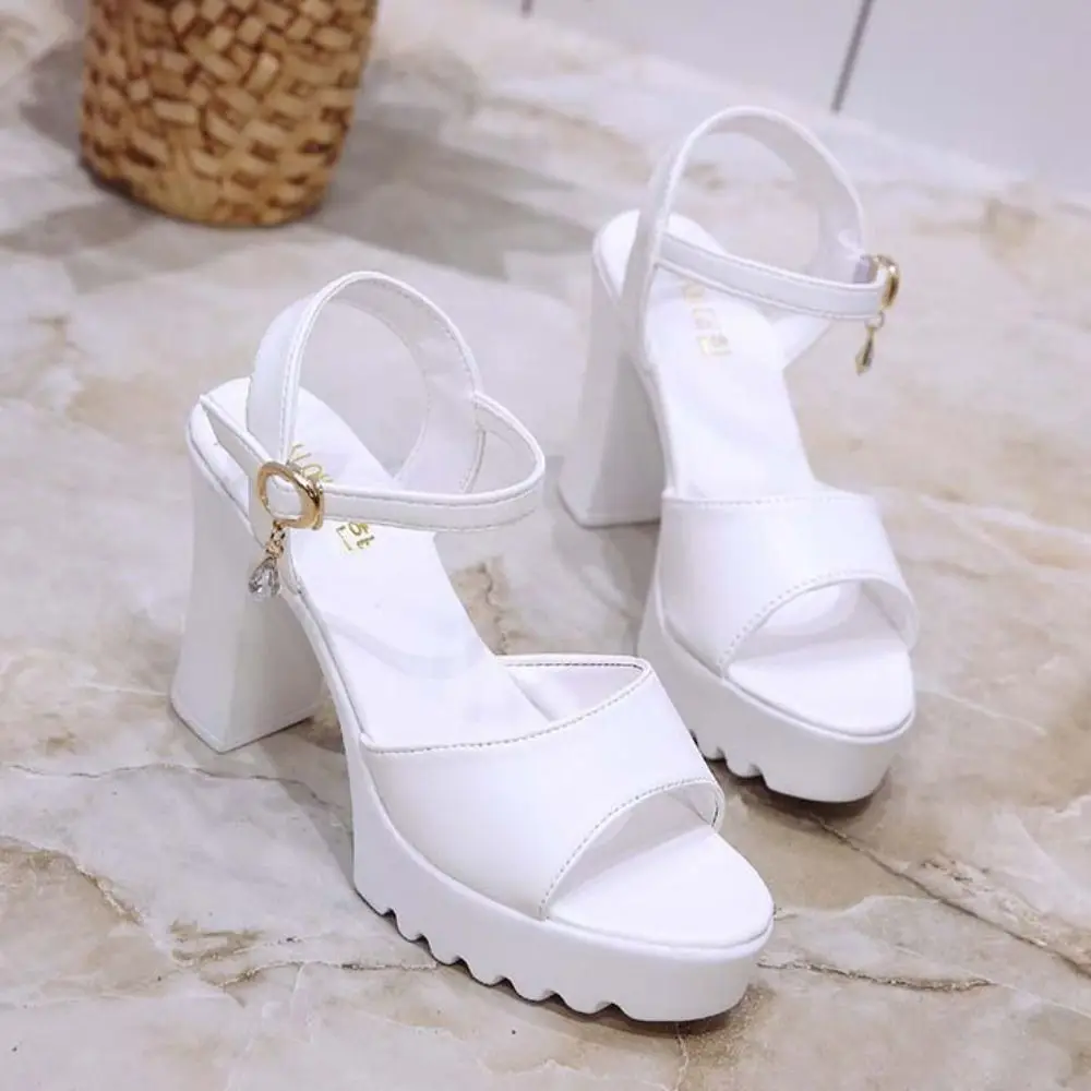 Fashion Fish Mouth High Heel Sandals Buckle Slope Non-slip Platform High Heels Casual Comfortable Wedges Sandals Summer