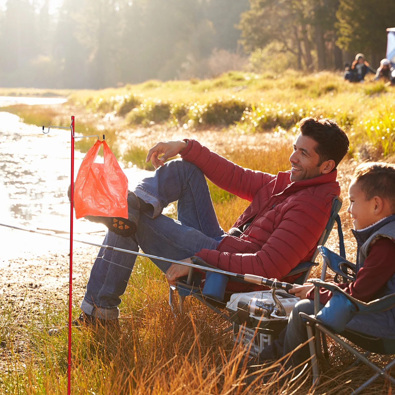 

1Set Camping Lamp Stand Durable Aluminium Alloy Folding Outdoor Light Bracket Lantern Pole Holder for Hiking Fishing Picnic