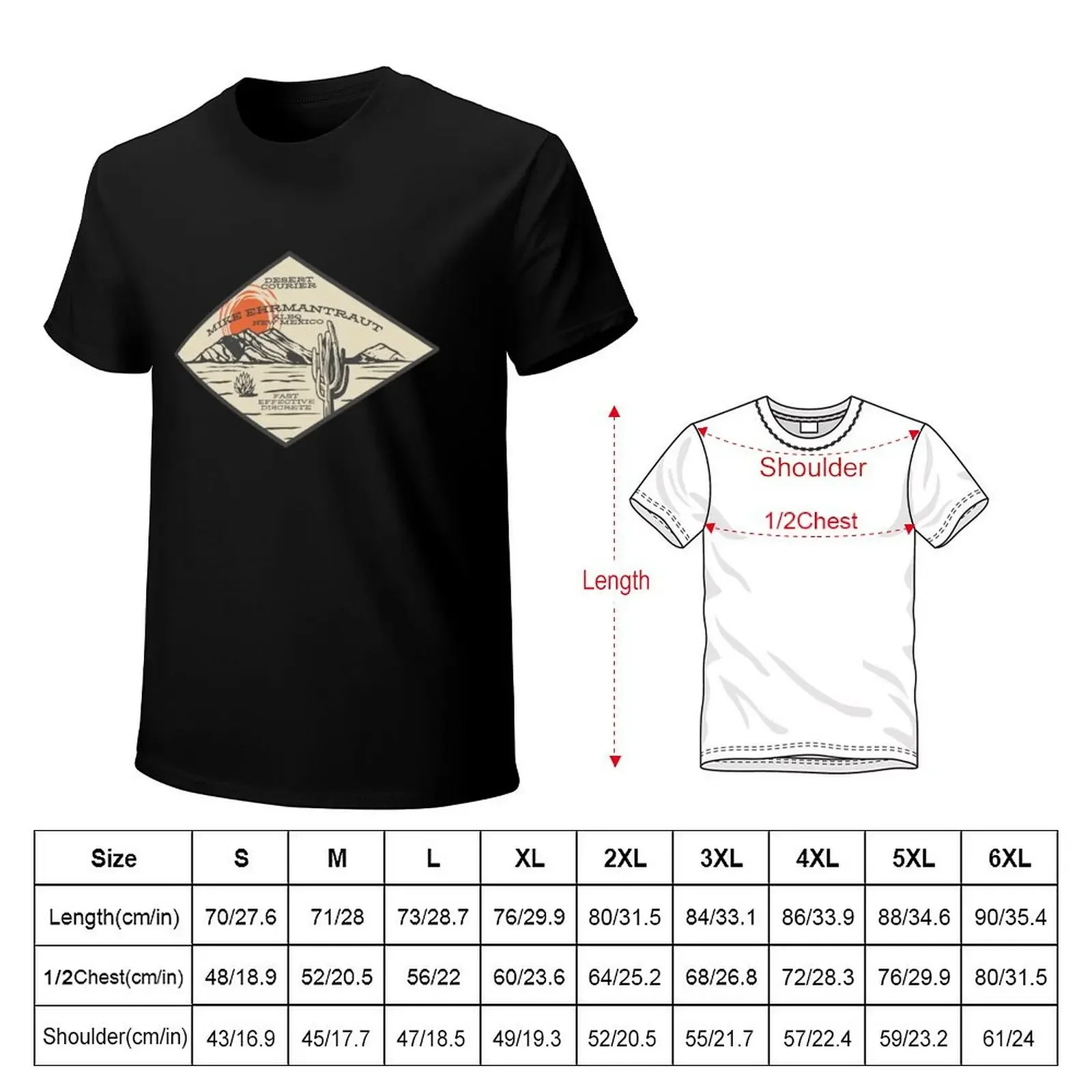 Mike Ehrmantraut Desert Courier T-Shirt plain tops anime t shirts luxury clothes men