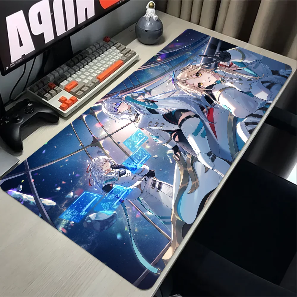 

Honkai Star Rail Mousepad 80x30cm XL Lockedge Office Computer Desk Mat Table Keyboard Big Mouse Pad Laptop Cushion Non-slip mats