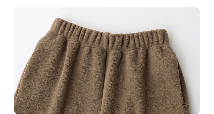CHIC VEN Women's Pant Loose Casual New High Waist Fleece Pant Thick Plush Warm Female Sports Trousers Autumn Winter 2023