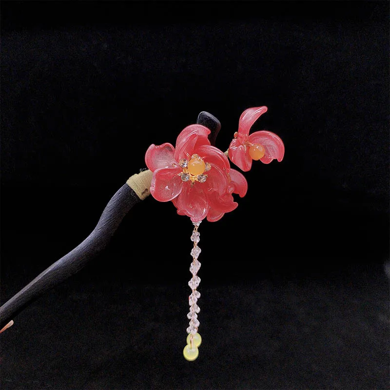 

Ancient-style hair accessories with a high-end feel, flower-shaped hairpins, Chinese-style updo hairpins, new Chinese style
