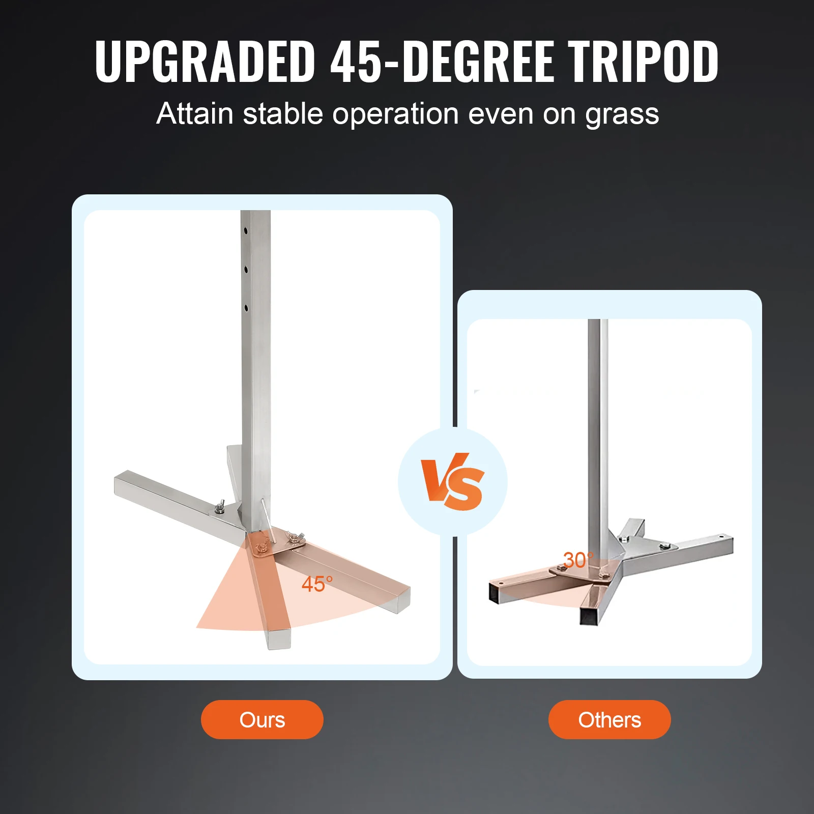 ชุดเตาย่างบาร์บีคิวไฟฟ้า vevor ชุดเตาย่างบาร์บีคิวสำหรับงานหนักแกนถ่มน้ำลายหกทำจากสเตนเลสสตีลสำหรับย่างเนื้อแกะหมู
