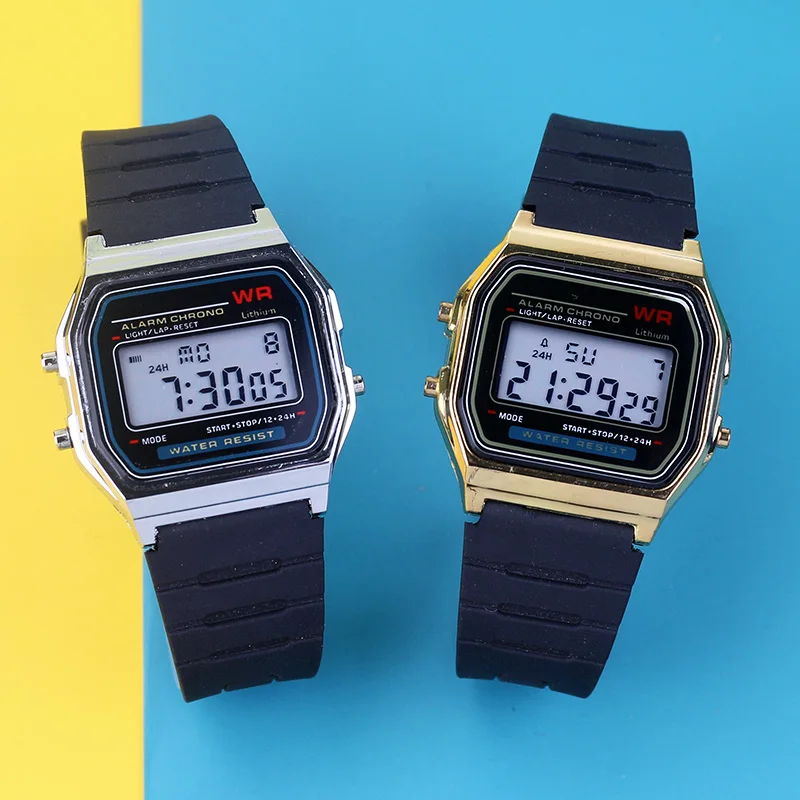 Fashion Electronic Women Watches Men Rose Gold Rubber Strap LED Digital Wristwatch Ladies Girls Sport Clock Relogio Feminino image 4