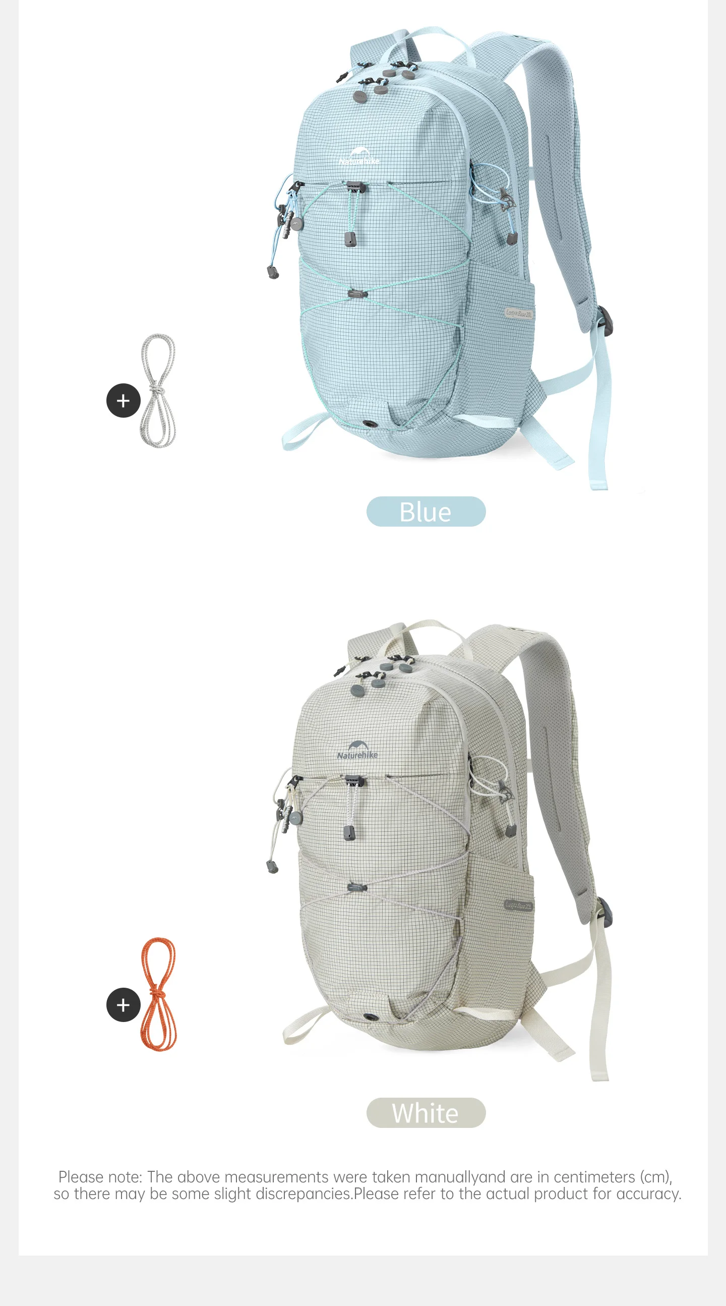 Naturehike 20L Freizeitrucksack, leicht, für Outdoor-Klettern, Trekking, Reisen, großes Fassungsvermögen, Trinkblase-Fach – Detail 22