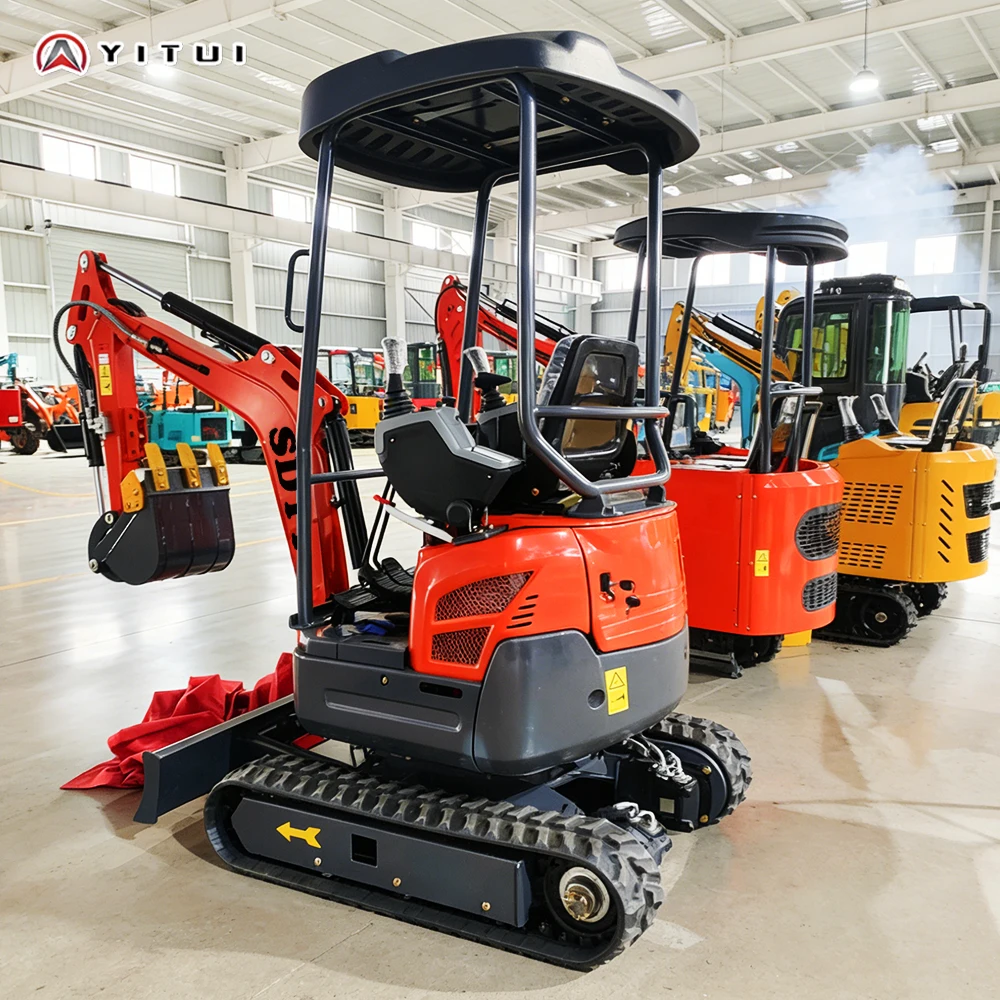 Excavadora de cadenas de 2 toneladas, estándar Euro 5, equipada con una variedad de herramientas auxiliares, miniexcavadora personalizada.