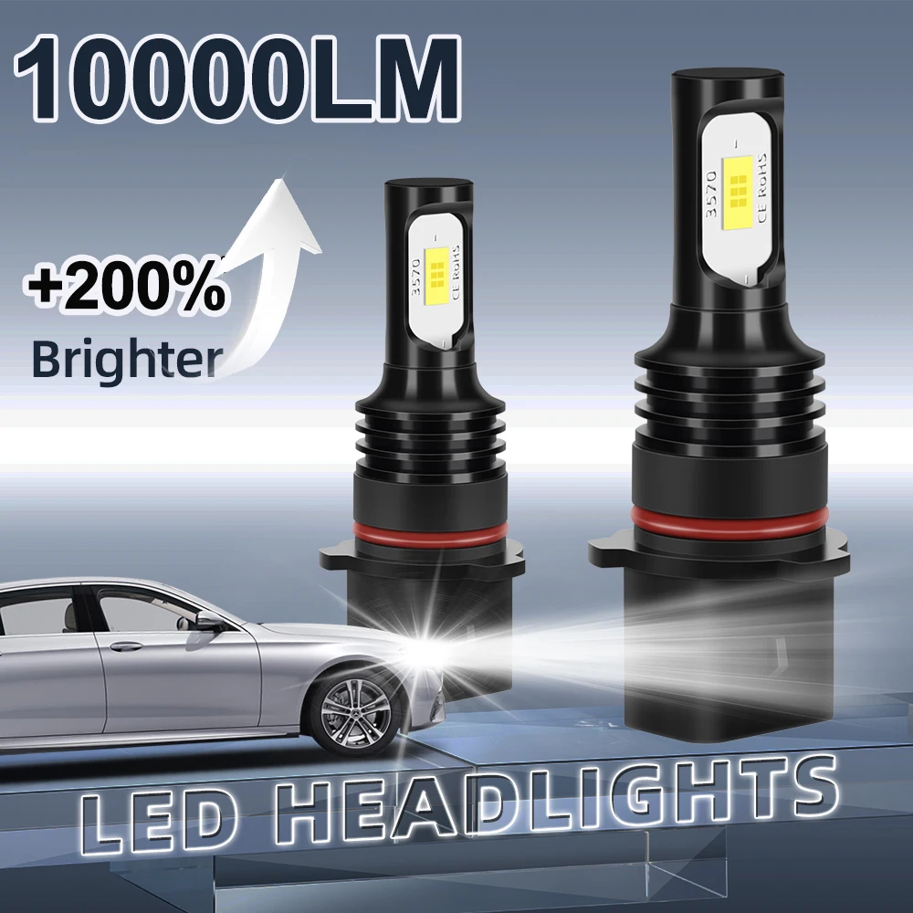 2PCS 12278-PSX26W LED Fog Lights 6000K Super White Light Bulbs 10000LM Upgrade 3570 CSP chips High Power DRL Lamps