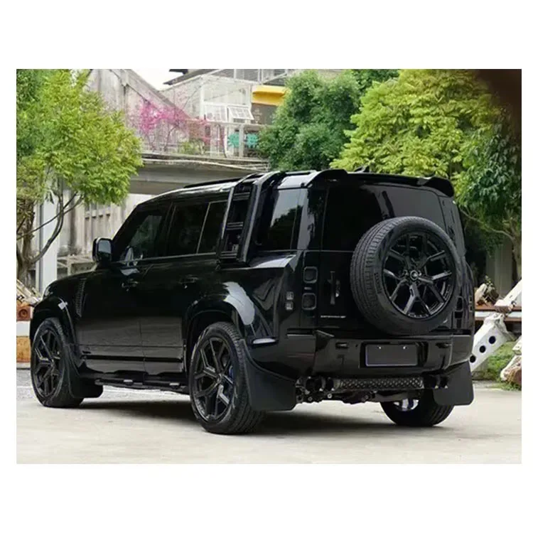 Front and Rear Bumpers Side Skirt Upgrade 20 Models Upgraded Defender 007 Limited Edition Black Body Kit for Land Rover 6