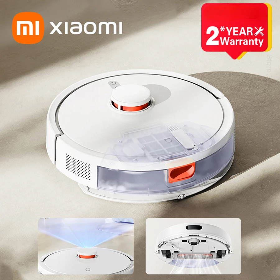 XIAOMI MIJIA روبوت ممسحة مكنسة كهربائية 3C طبعة محسنة للمنزل كنس الغبار 6000PA إعصار شفط غسل ممسحة التطبيق الذكية المخططة