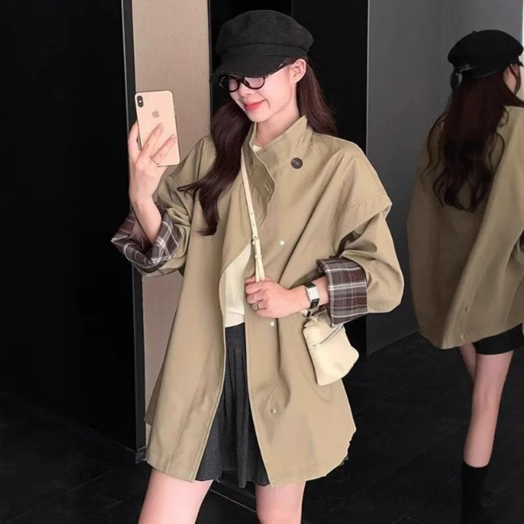 

Style For Women 2026 Autumn New High-End Look, Stunning Stand Collar Short Fashionable Coat