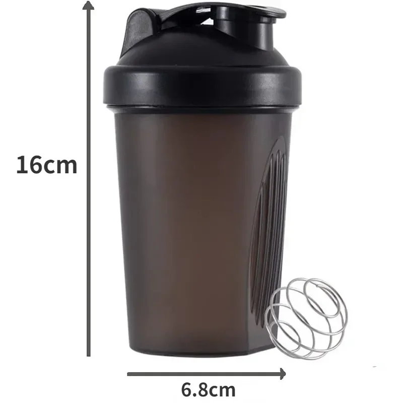 400ml Shaker Cup, Leak-proof Protein Powder Milkshake Mixing Cup with Mixing Ball, BPA-free Plastic, Suitable for Exercise