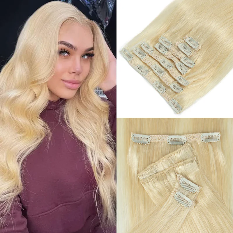 

7 шт. Новые накладные пряди для волос из натуральных волос Реми, двойная зашивка, для естественного объема, для ежедневного ношения, 12-24 дюйма