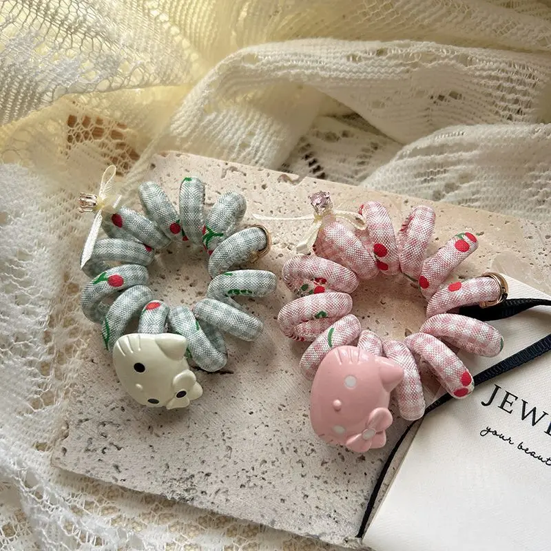 

Hello Kitty Hair Rope Delicate Cartoon Cute Hair Accessories High Elasticity Simplicity Convenient Fashion Versatile Hair Rope