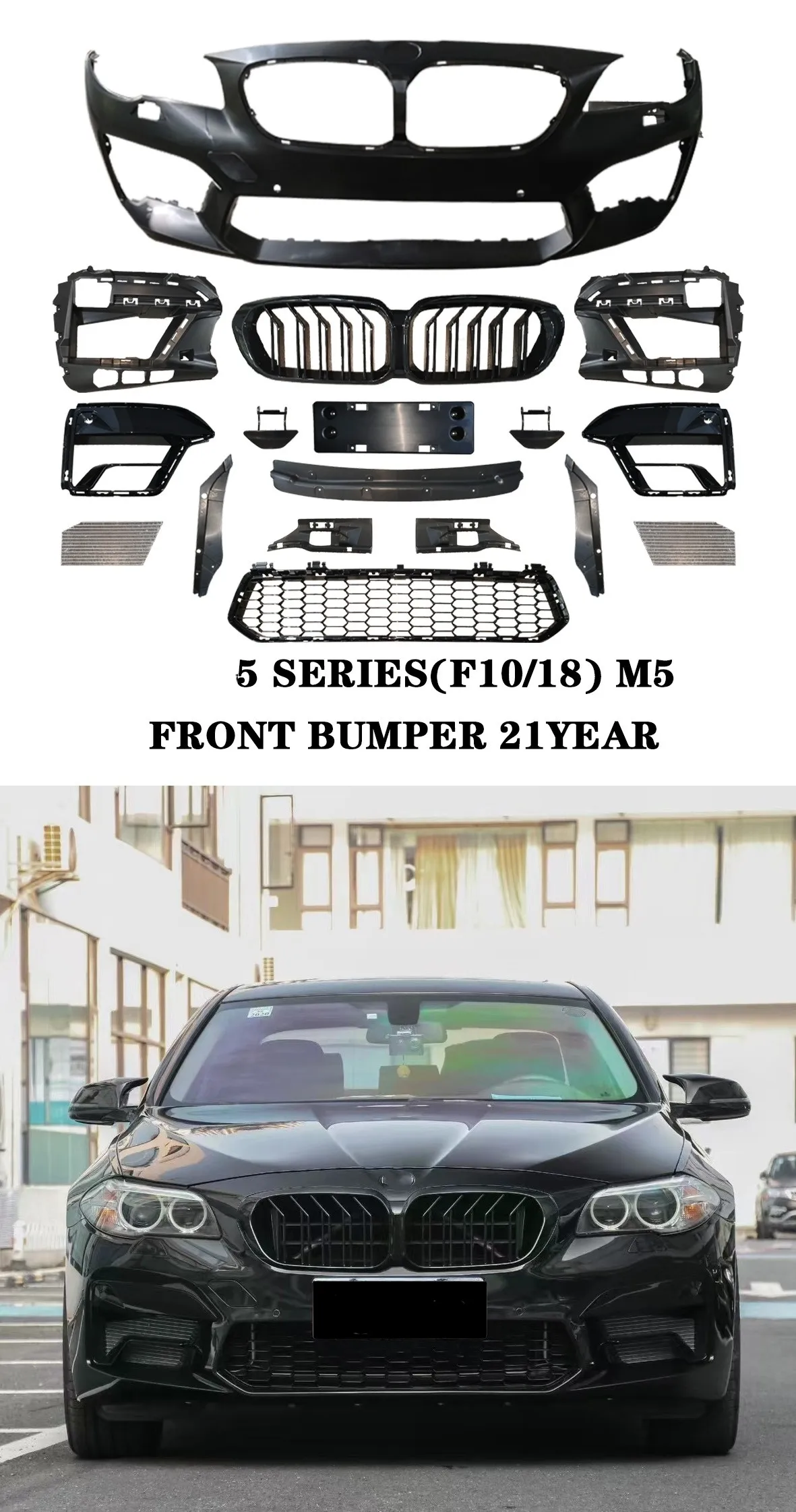 For BMW 5 Series F10 to G30 full set of surrounds G30lci 2022 M5 body kit BMW F10 to G30-M5 side skirt accessories