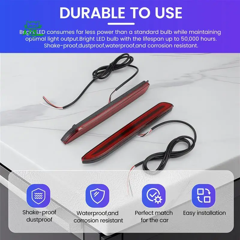 

A22E-Led Car Rear Bumper Reflector Tail Brake Light Bar For Toyota Camry Reiz Wish Sienna Innova Lexus Isf Gx470 Rx300