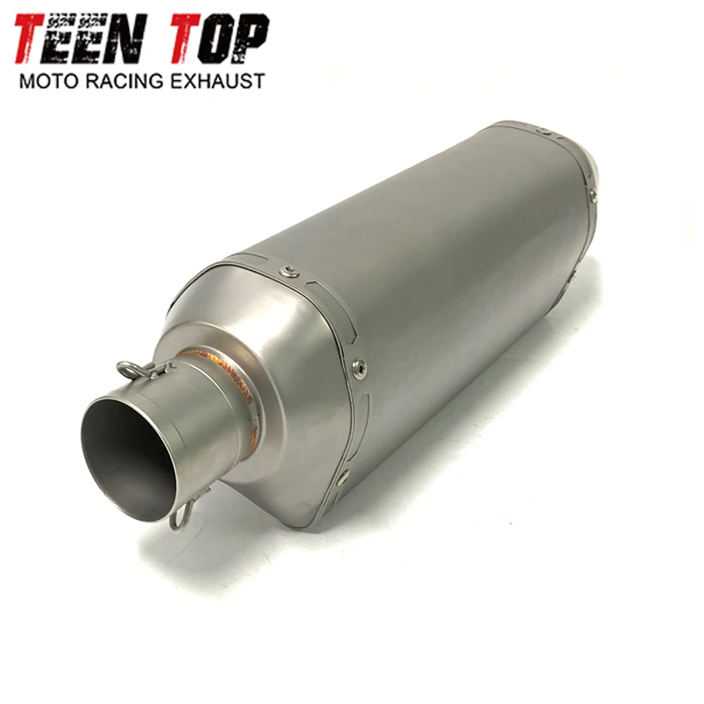 Moto จักรยานไอเสียหนี Muffler ดัดแปลง 51 มม.Z1000 CBR1000R MT09 RS660 CBR650 รถจักรยานยนต์ระบบไอเสียสแตนเลส