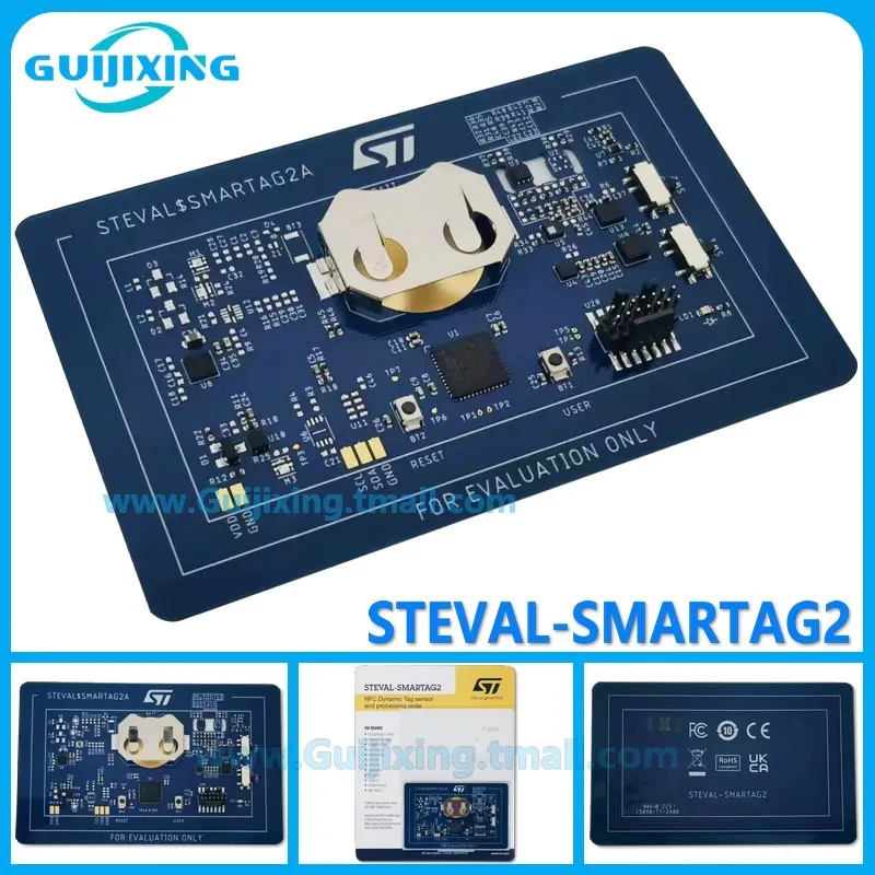 

Original stock STEVAL-SMARTAG2 NFC Dynamic Label sensor and processing node evaluation board