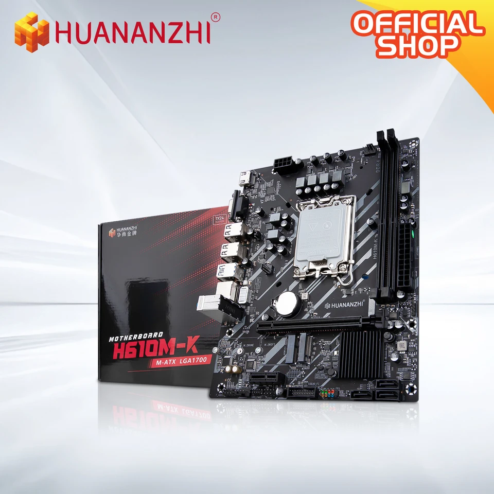 HUANANZHI H610M K MATX DDR4 Motherboard Support12 13 14 Gen H610