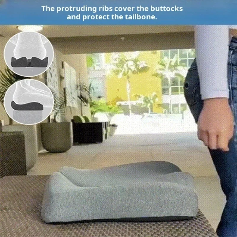 Car Seat Cushion Hemorrhoid Cushion Increase Height Tailbone Pain Pillow for Car Memory Foam Car Interior Accessories Vehicle