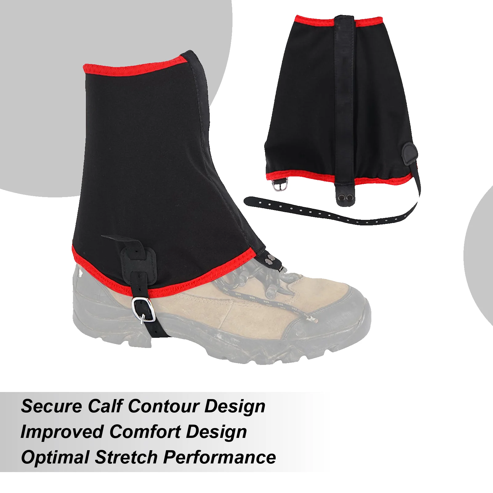 Outdoor Mountaineering Gaiters Sandproof Waterproof winter Climbing Hiking Ankle Gaiters Skiing Camping Boots Shoes Gaiters