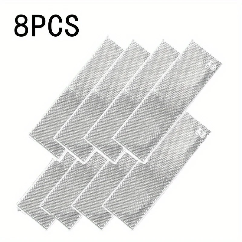 

8 шт., светоотражающая наклейка для автомобиля, грузовик, белая светящаяся светоотражающая наклейка, блок, пластиковая наклейка с предупреждением о дорожном движении