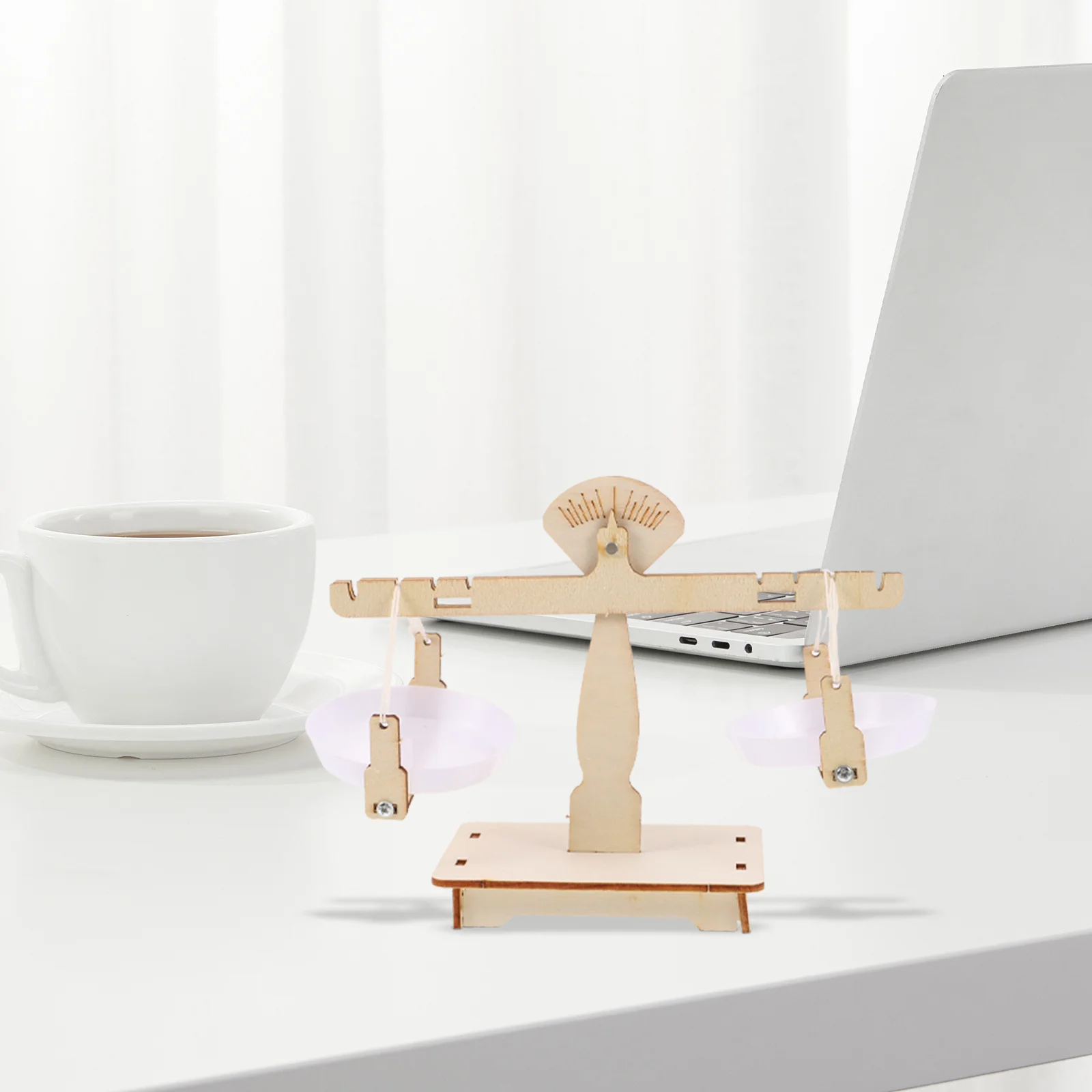 1Set Lade Balans Houten Weegschaal Kinderen Onderwijskunde DIY Assemblage Leren Kit Kinderen Monteren Speelgoed Kinderen DIY Craft