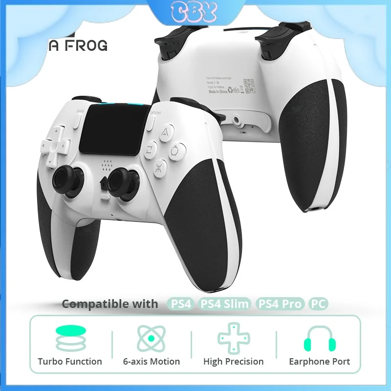 

2024 New P4 Wireless Bluetooth Gamepad With Somatosensory Six-Axis Vibration Type-C Interface For Ps4/Ps4 Slim/Ps4 Pro Host