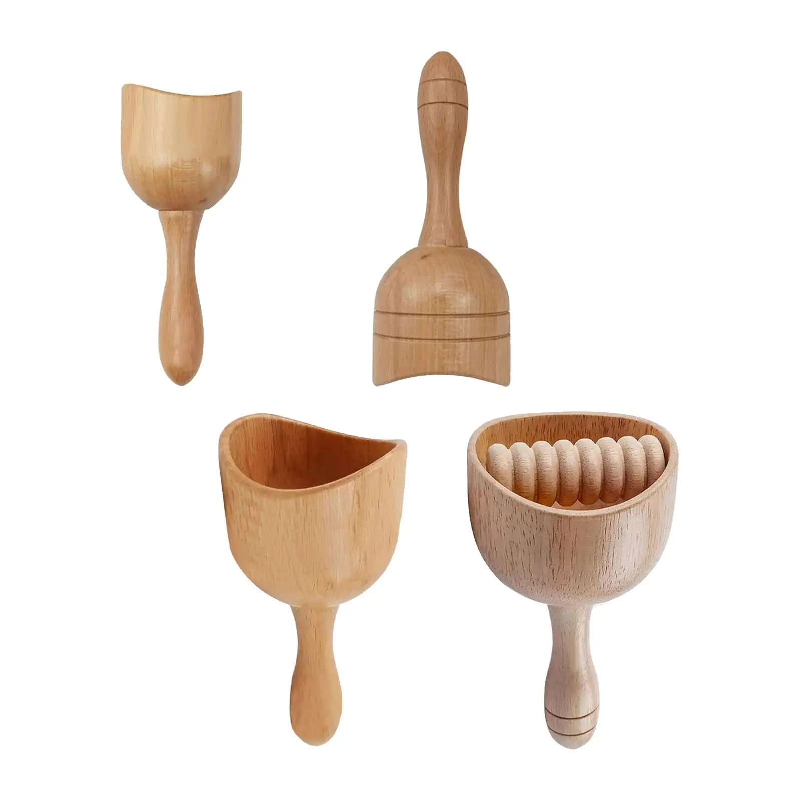 Massage Tool Cup Wooden Multifunctional for Abdomen Shoulders Masseur