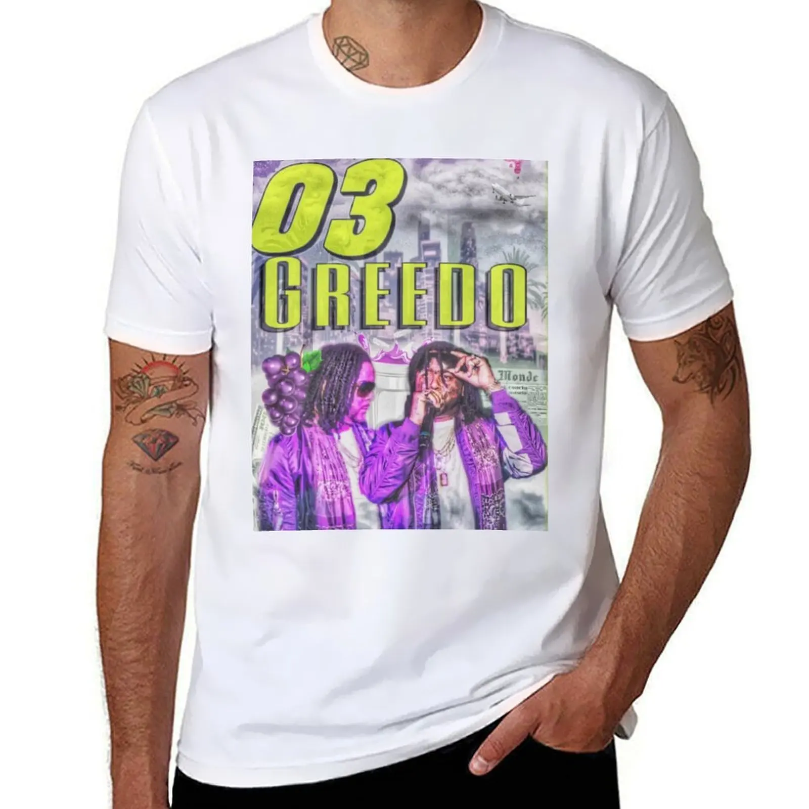 

03 Greedo T-Shirt man t shirts high quality luxury brand t shirt for man 100 percent cotton T-Shirt