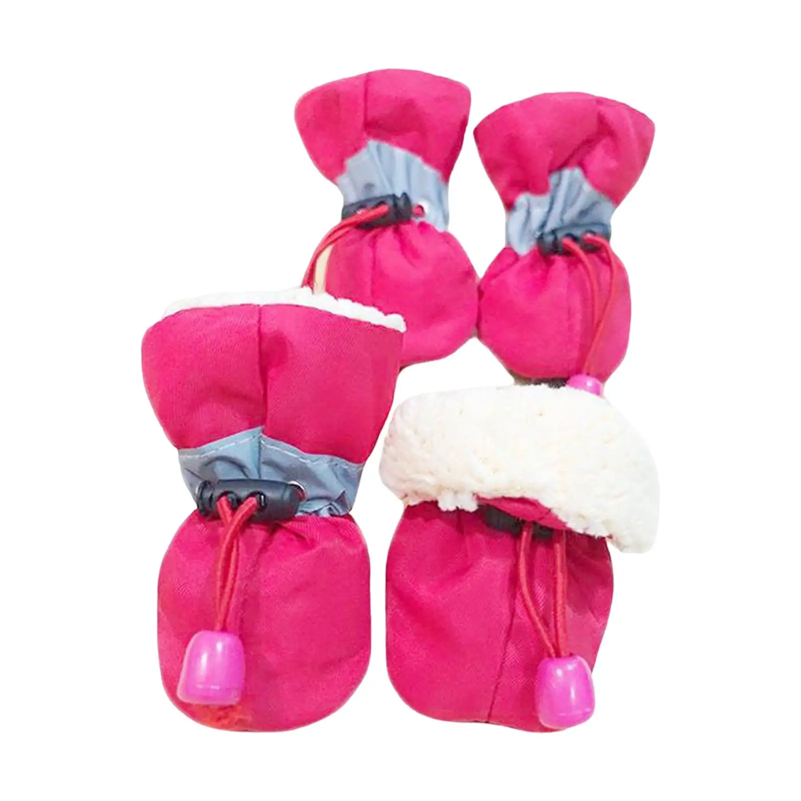 2-6pack 4Pcs Dog Boots Pet Dog Shoes Cover for Running Hardwood Floors Outdoor 5