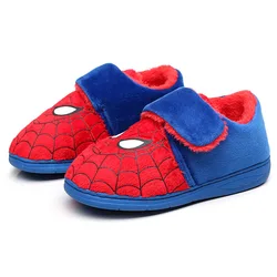 Pantofole in cotone per bambini Disney inverno Cartoon McQueen scarpe in cotone per auto pantofole in morbido cotone per la casa scarpe nere rosse taglia 16.5-22.5