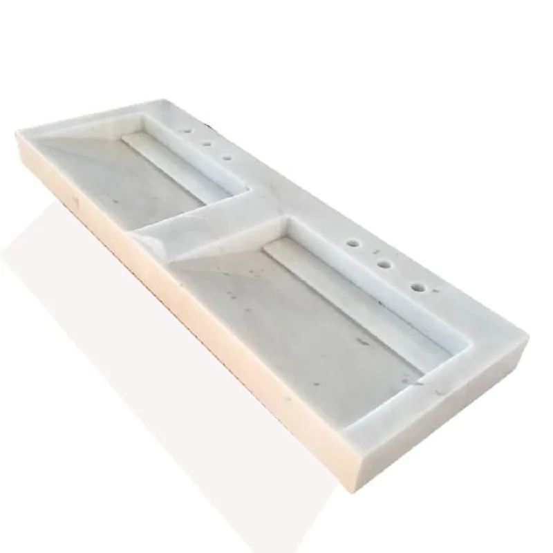 

Marble integrated, bathroom wash basin, creative bathroom rectangular basin combination