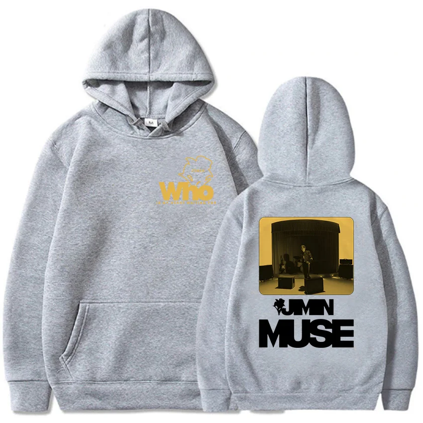 Muse Album Jimin Band Member Hoodies Who Is My Heart Waiting for Flower Printing Sweatshirts Harajuku Hip Hop Streetwear Hoodie