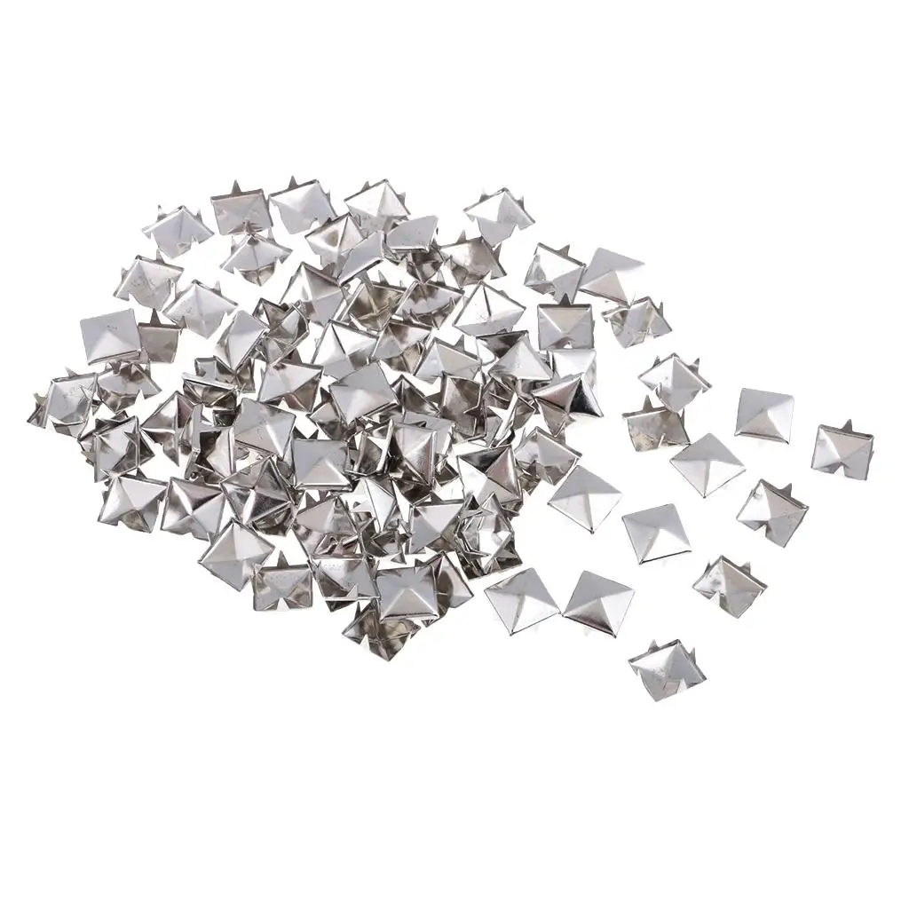 Metal Rivet Spike Stud Spots DIY Leather Craft Pyramid Nailheads for Bag Belt Shoe Decoration