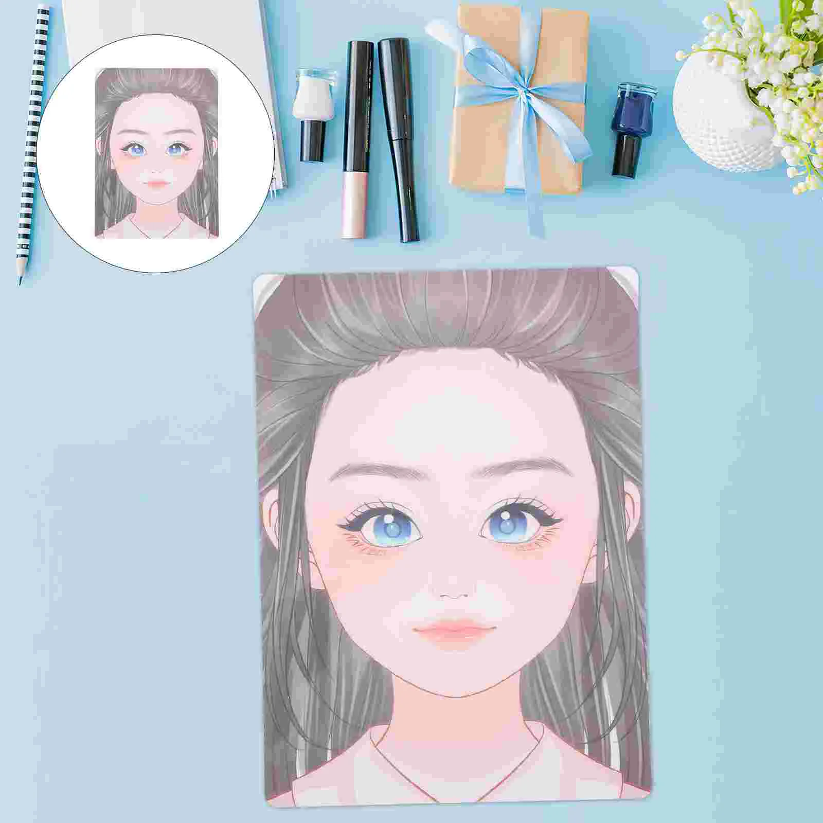 Chapéu de formatura para crianças, placa de modelo para colorir, prática de pintura facial de animal de estimação
