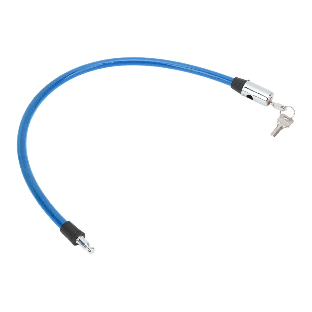 

Portable with 2 Key Bike Lock Cable 3 Colors 65cm*13mm Bike Anti Theft Lock Steel Wire Lock Motorcycle Protection