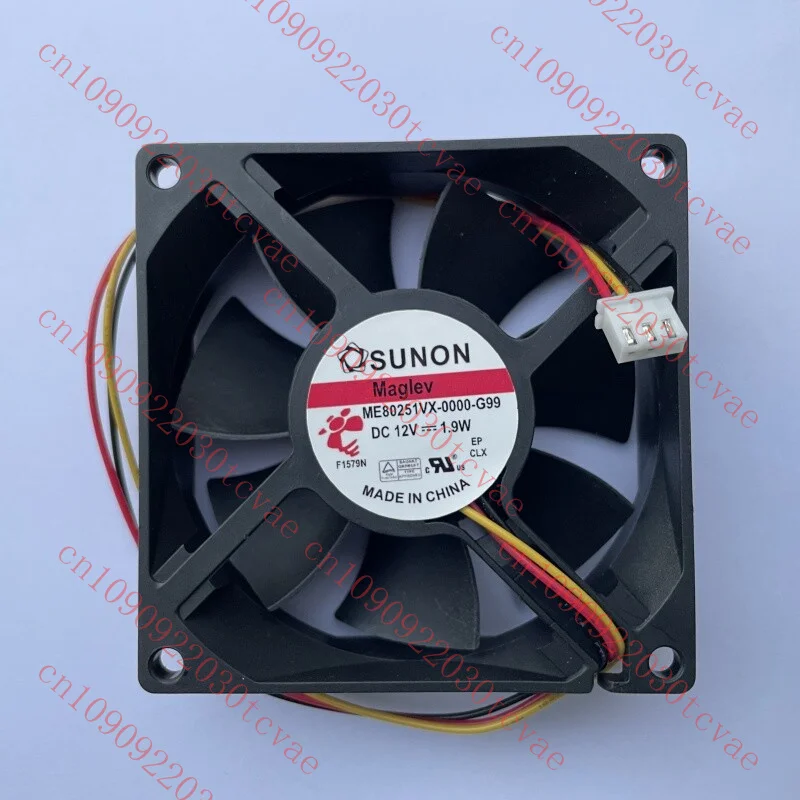 

Original for SUNON ME80251VX-0000-G99 DC 12V 1.9W 8cm 3-Wire Server Cooling Fan