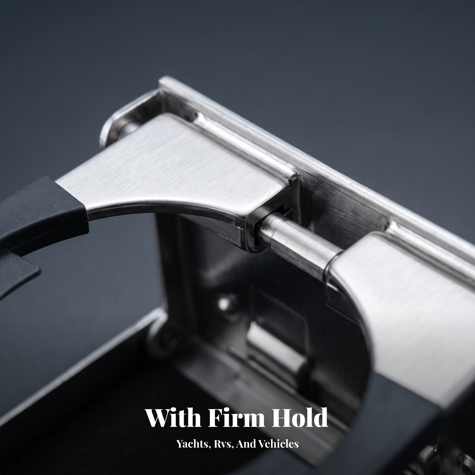 Cup Holder with Base Tray Compact Folding Cup Holder Polished Secure for Boat Owners, Boats, Marine Cabins