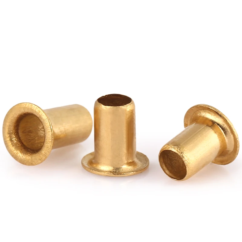 1000PCS Copper hollow rivet Kit M0.9,M1.3,M1.5,M1.7*2.5/3/4mm double-sided circuit board PCB vias nails
