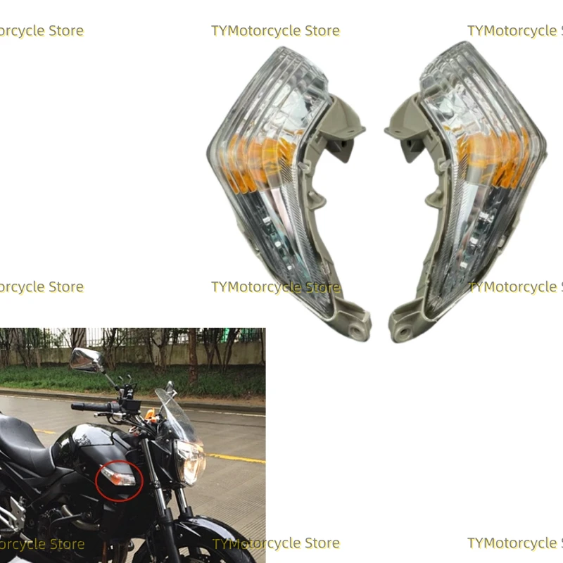 Motorcycle Front Turn Signals Indicator Blinker Fit For GSR 600 400 GSR600 GSR400 2006-2012 Clear Lens