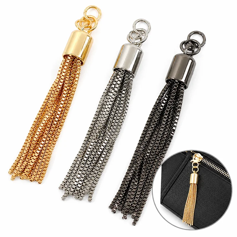 

4/10/20Pcs 95mm Metal Tassel Decoration Hooks Bag Pendant Keychain Charm Caps for Purse Handbag Craft Accessories Hardware Parts