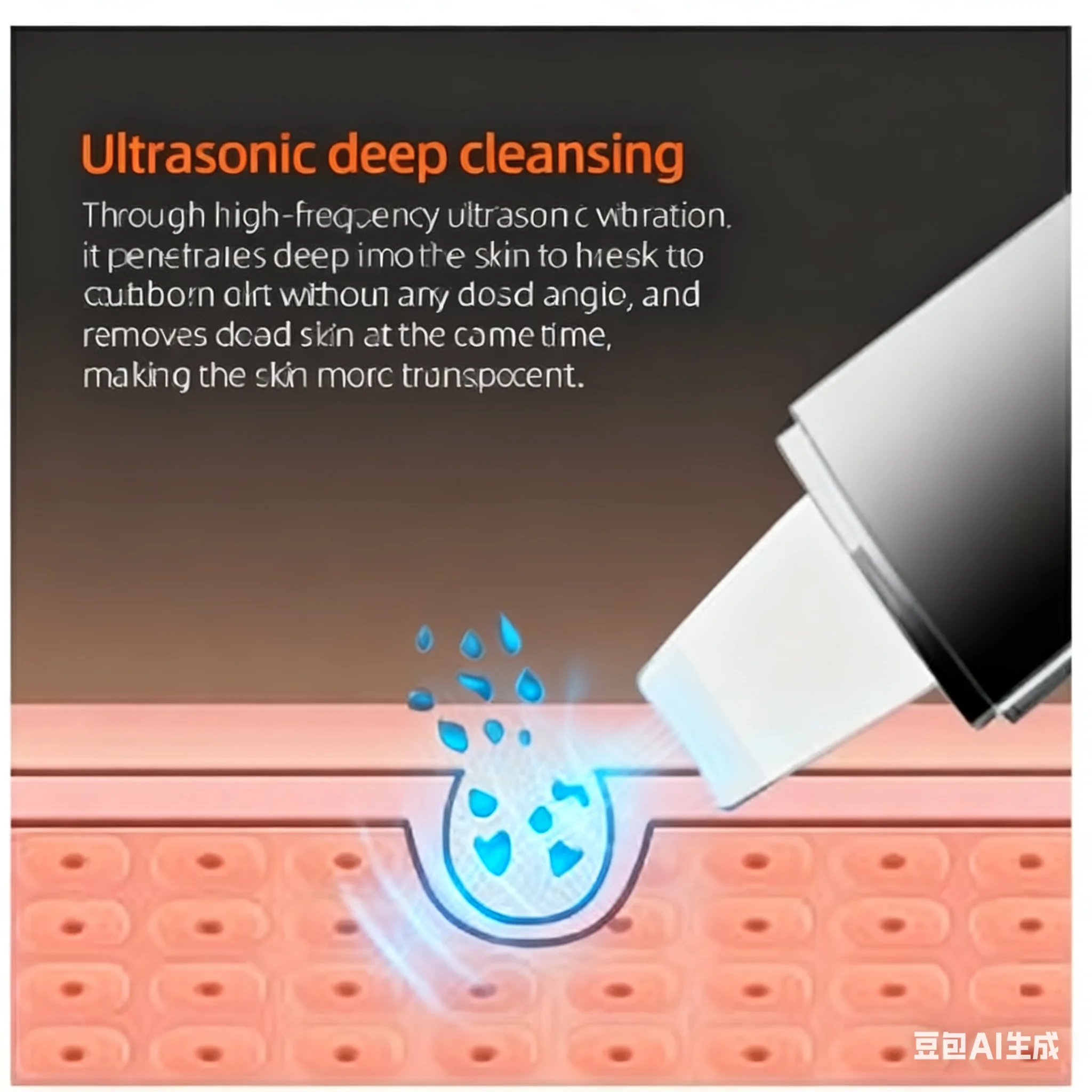 LESENプロフェッショナルフェイシャルクレンジングツール　ディーププロフェッショナルゴールデンピーリングシャベル（水使用）フェイシャルスキンスクラバーイオンタンク角質除去