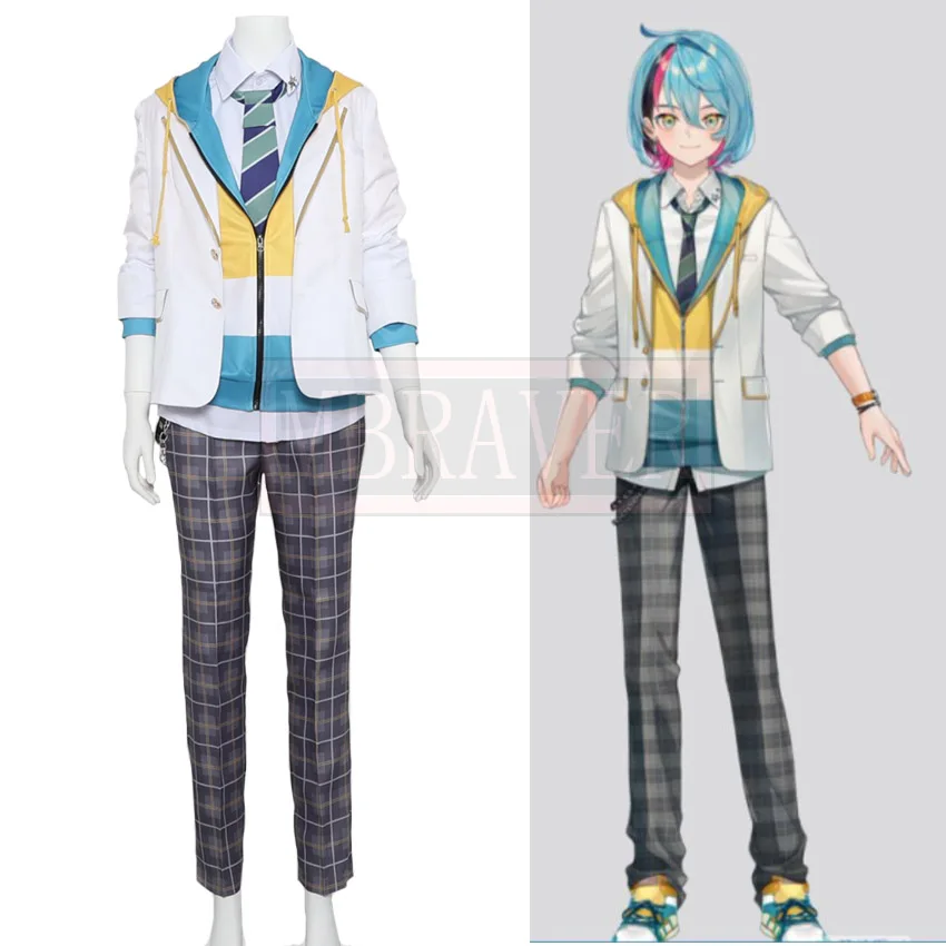 

YouTuber Virtual Vtuber Nijisanji EN Kyo Kaneko Uniform Cosplay Costume Halloween Christmas Party Custom Made