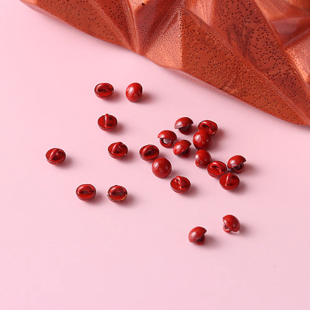 20pcs 4mm DIY Shoes Sewing Accessories Belt Buckles 1/6 Dolls Clothing Doll Mushroom Buttons Ultra-small Buckle