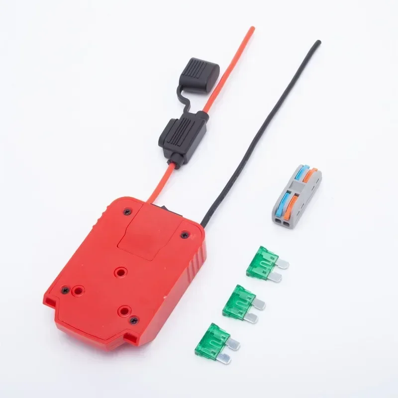 For Lidl Parkside X20V Li-ion battery Dock Holder 14AWG Wires adapter robot car DIY power supply power tool accessories