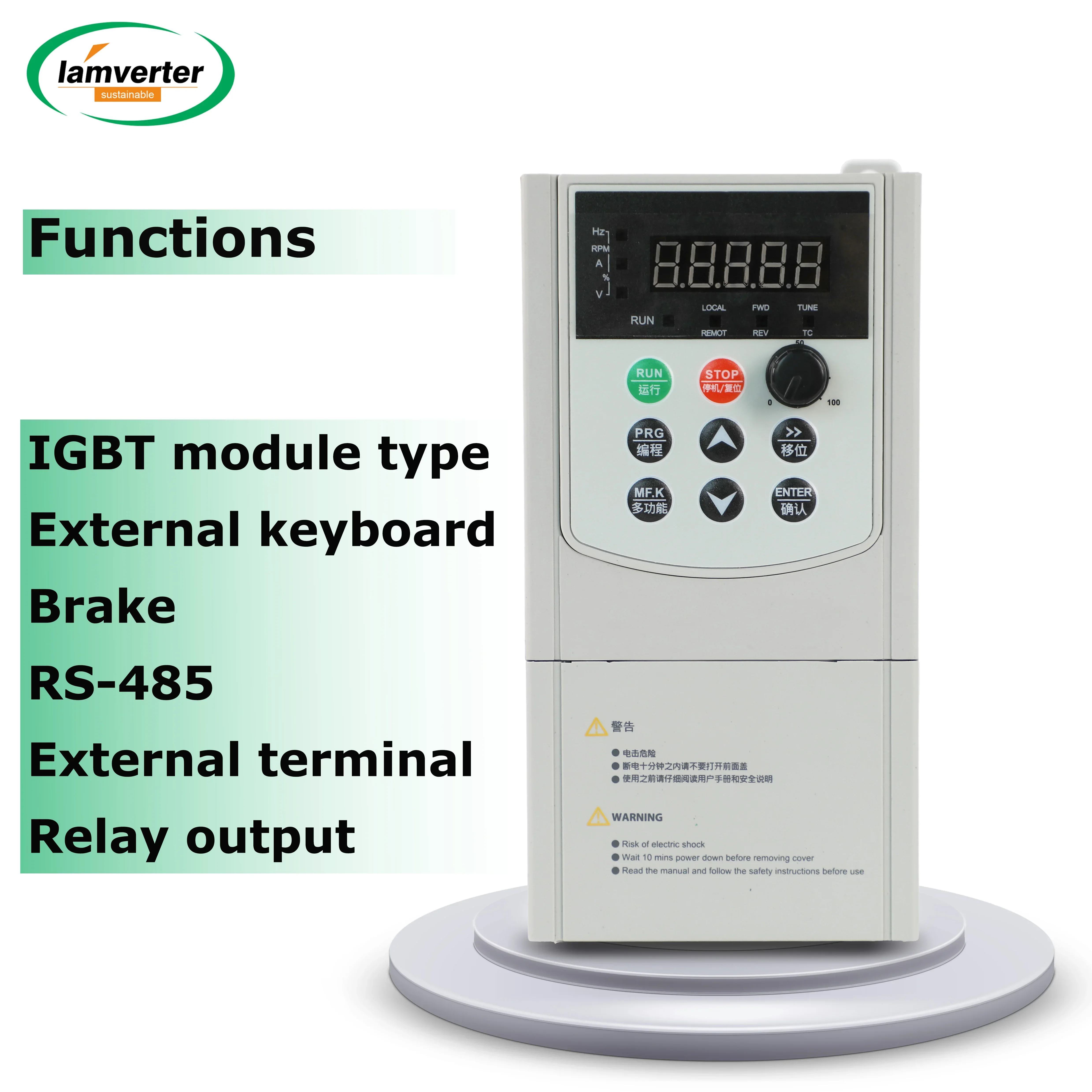 380V 15kw 18.5kw 22kw IGBT module heavy duty vector VFD with RS485 Frequency Converter Adjustable Speed Drive Frequency Inverter