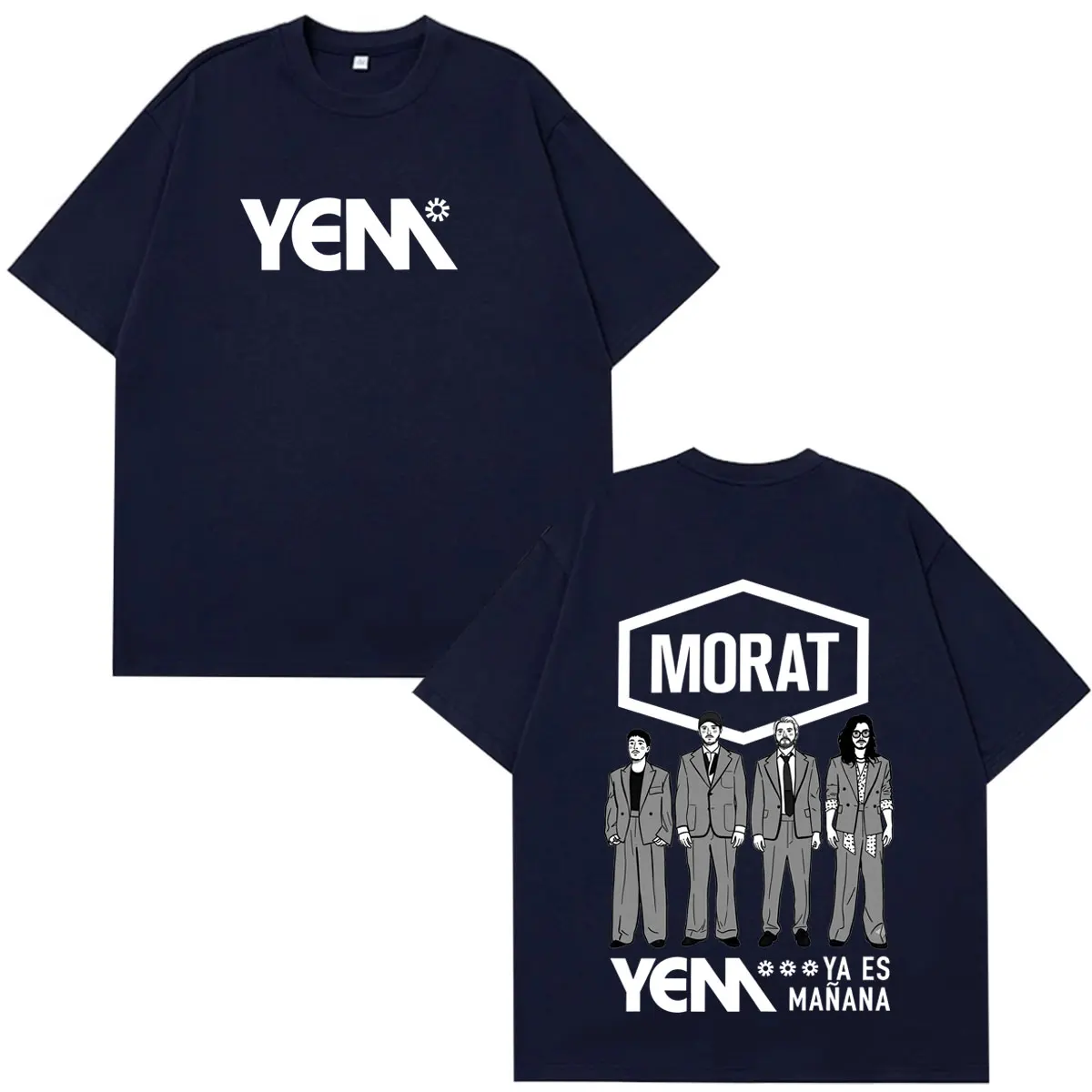 Morat Yem Se Fue El Ayer Y Ya Es Manana Album Tour 2026 Bedruckte T-Shirts für Männer und Frauen Hip-Hop T-Shirt Mode Lose Baumwoll-T-Shirts – Detail 6
