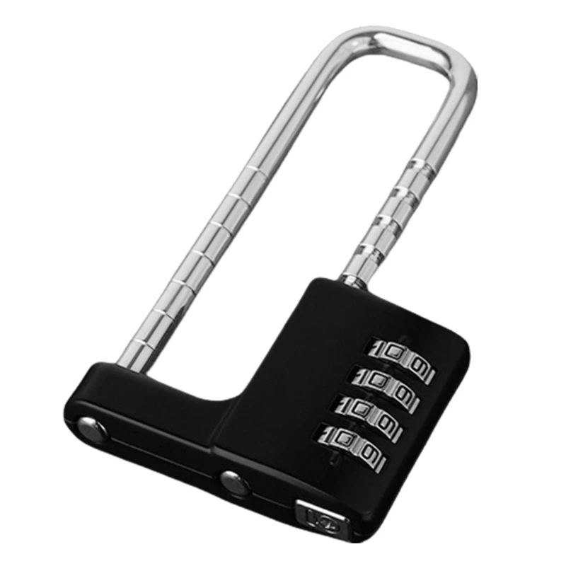 Adjustable Combination Lock Long Shackles Security Padlock Multifunction Combination Lock Upgraded for Gym School & Fence