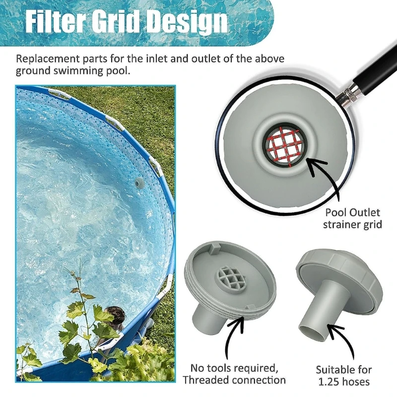 Bộ lọc thay thế hồ bơi bằng nhựa Bộ lọc bể bơi Bộ lọc kết nối lọc hồ bơi